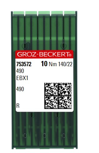 [GB490R/140] AIGUILLE MACHINE 490-R-N° 140-CHROME (boite de 100)