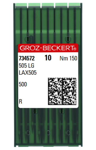 [GB505LGR/150] AIGUILLE MACHINE 505 LG-R-N° 150-CHROME-734572 (boite de 100)