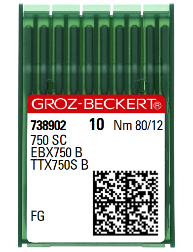 [GB750SCSUK/080] AIGUILLE MACHINE 750 SC-FG-N° 80-CHROME-738902 (boite de 100)