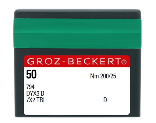 AIGUILLE MACHINE 794-D-CHROME (boite de 50)