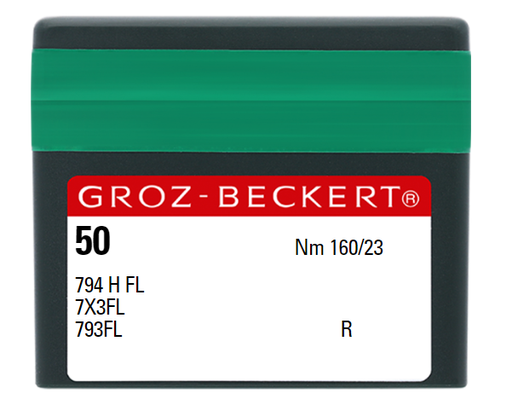 [GB794HFL/160] AIGUILLE MACHINE 794 H FL-R-N° 160-CHROME-756422 (x 50)