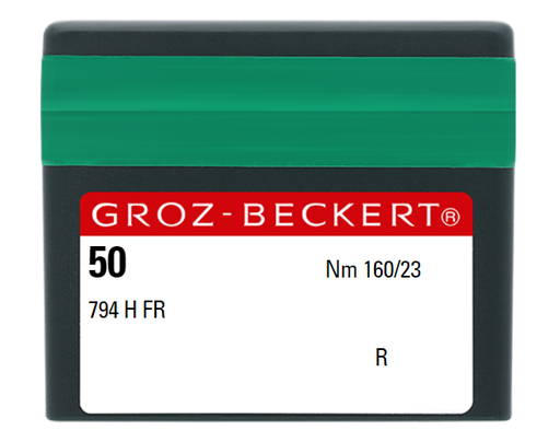 [GB794HFR/160] AIGUILLE MACHINE 794 H FR-R-N° 160-CHROME- (boite de 50)