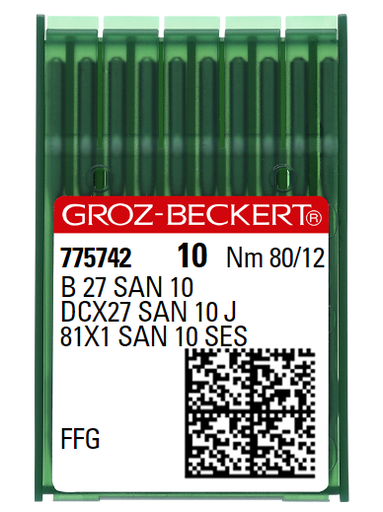 AIGUILLE MACHINE B27 SAN 10-FFG-CHROME (boite de 100)
