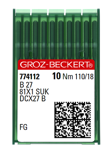AIGUILLE MACHINE B27-FG-CHROME (boite de 100)