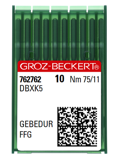 [GBGDBXK5SES/075] AIGUILLE MACHINE DBXK5-FFG-N°75-GEBEDUR-762762 (boite de 100)