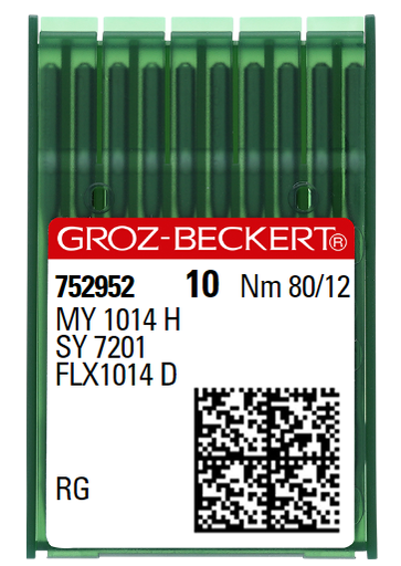 [GBMY1014H/080] AIGUILLE MACHINE MY 1014 H-RG-N° 80-CHROME (10aig)