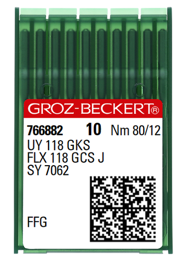 AIGUILLE MACHINE UY 118 GKS-FFG-CHROME (boite de 100)
