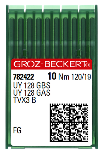 AIGUILLE MACHINE UY 128 GBS-FG-CHROME (10aig)