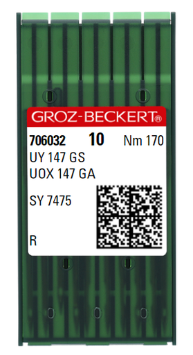 [GBUY147GS/170] AIGUILLE MACHINE UY 147 GS-R-N° 170-CHROME-706032 (boite de 100)