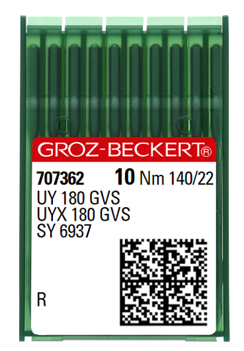 [GBUY180GVS/140] AIGUILLE MACHINE UY 180 GVS-R-N° 140-CHROME-707362 (boite de 100)