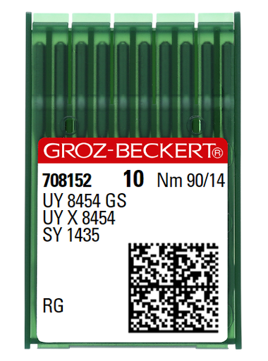 [GBUY8454GS/090] AIGUILLE MACHINE UY 8454 GS-RG-N° 90-CHROME-708152 (boite de 100)