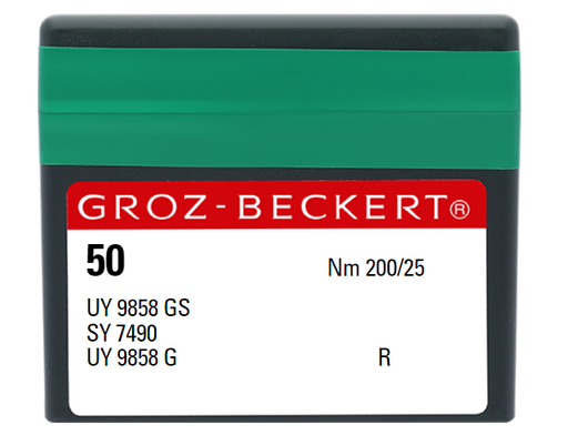 [GBUY9858GS/200] AIGUILLE MACHINE UY 9858 GS-R-N° 200-CHROME-753932 (x 50)