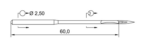 AIGUILLE MACHINE 794-LR-CHROME