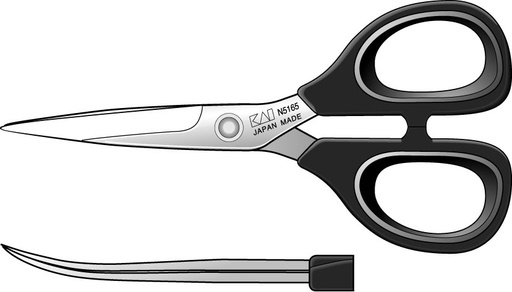 [5165C] CISEAUX LINGÈRE COURBE KAI 16,5CM SERIE 5000