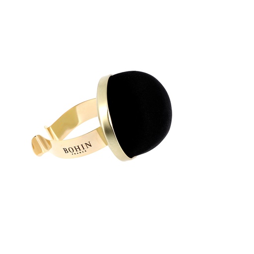 [AM9011] PELOTE A EPINGLES NOIR AVEC BRACELET EN METAL
