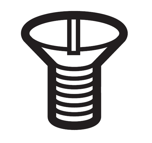 [S25310101] SCREW FLAT M4 FOR NEEDLE PLATE