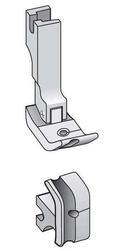[S69LH-50] PIED PASSEPOIL GAUCHE 5MM - SIMPLE
