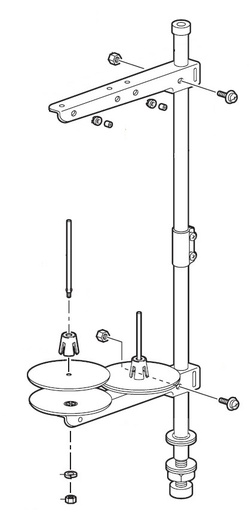 [SB3928301] COTTON STAND ASSY 2DR
