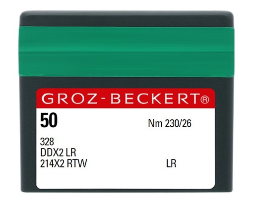 [GB328LR/230] AIGUILLE MACHINE 328-LR-N° 230-CHROME (boite de 50)